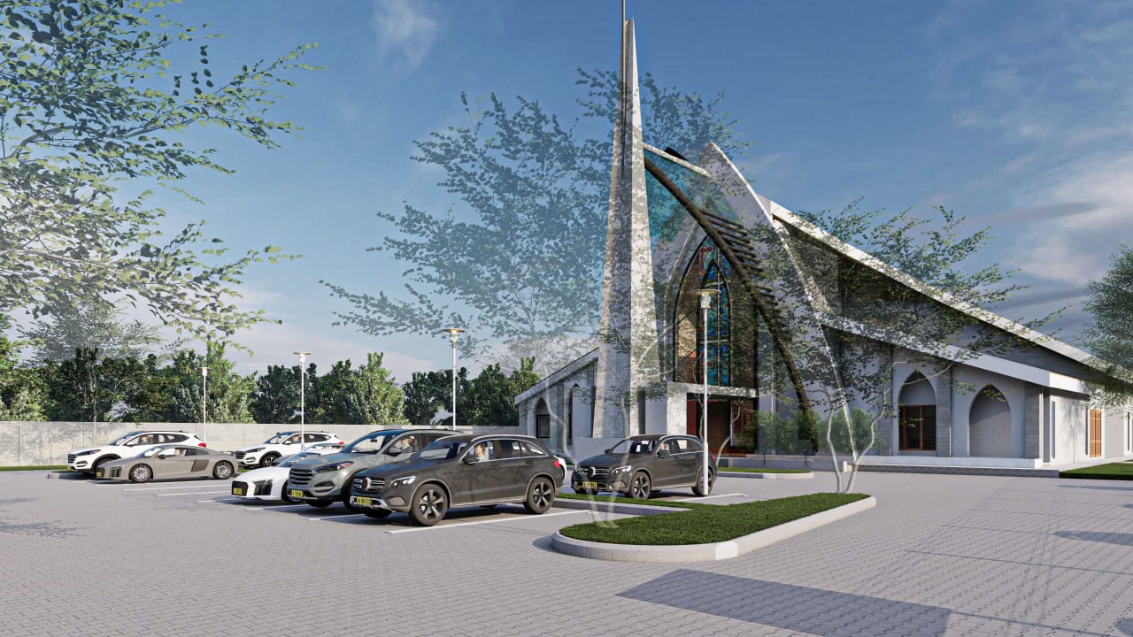 Parking Lot & Entrance